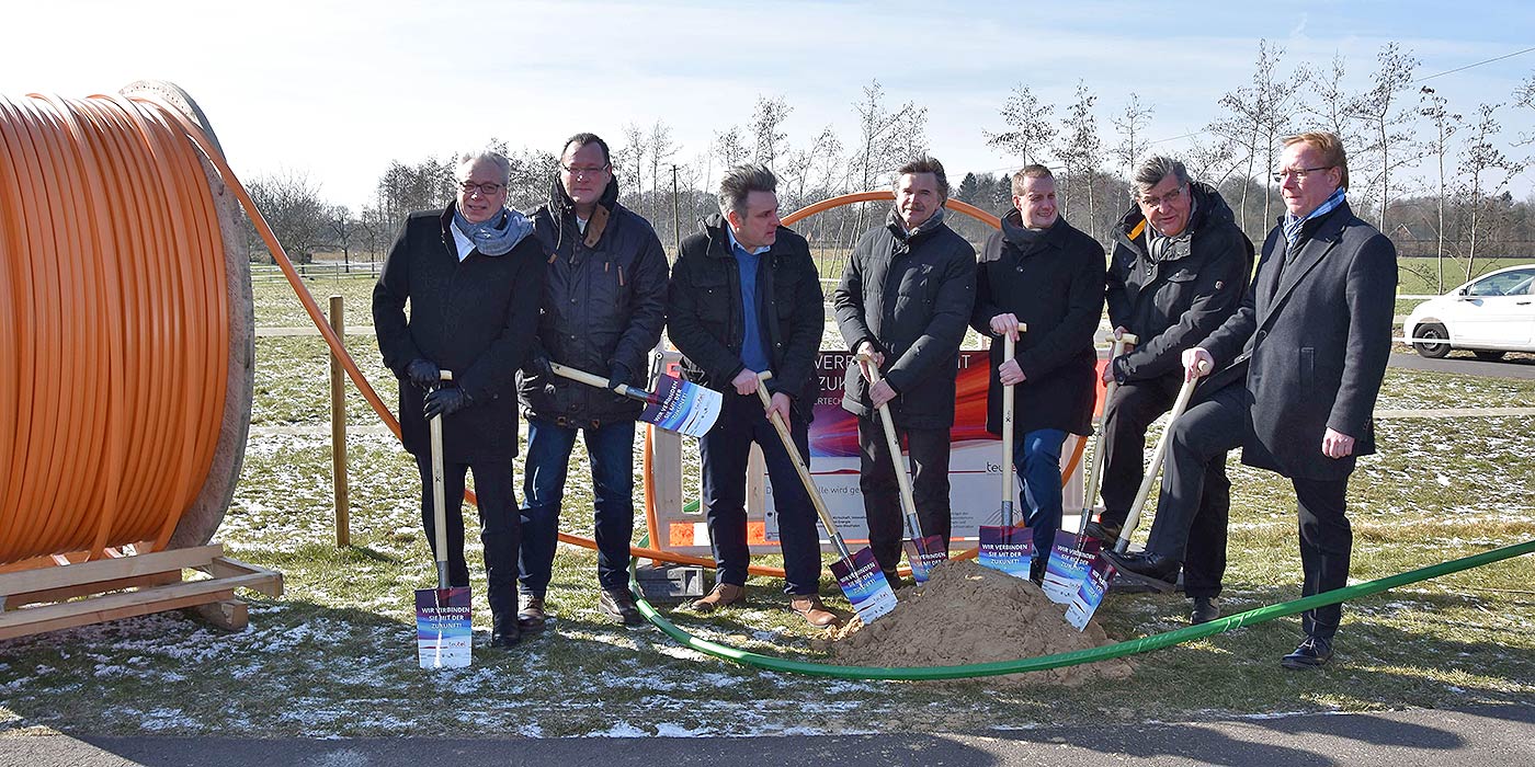 Glasfaser Ausbau in den Kommunnen Lengerich, Tecklenburg sowie Ladbergen und Lienen